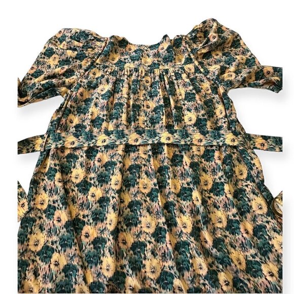 Ulla Johnson Elaine Mini Dress, Begonia Floral Printed, With Belt,‎ Size 8, NWT - Picture 11 of 16